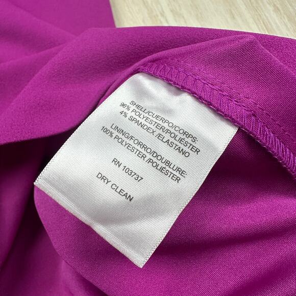 NWT Donna Morgan Fuchsia Bell Sleeve Office Cocktail Vibrant Sheath Dress 8 - Picture 8 of 16